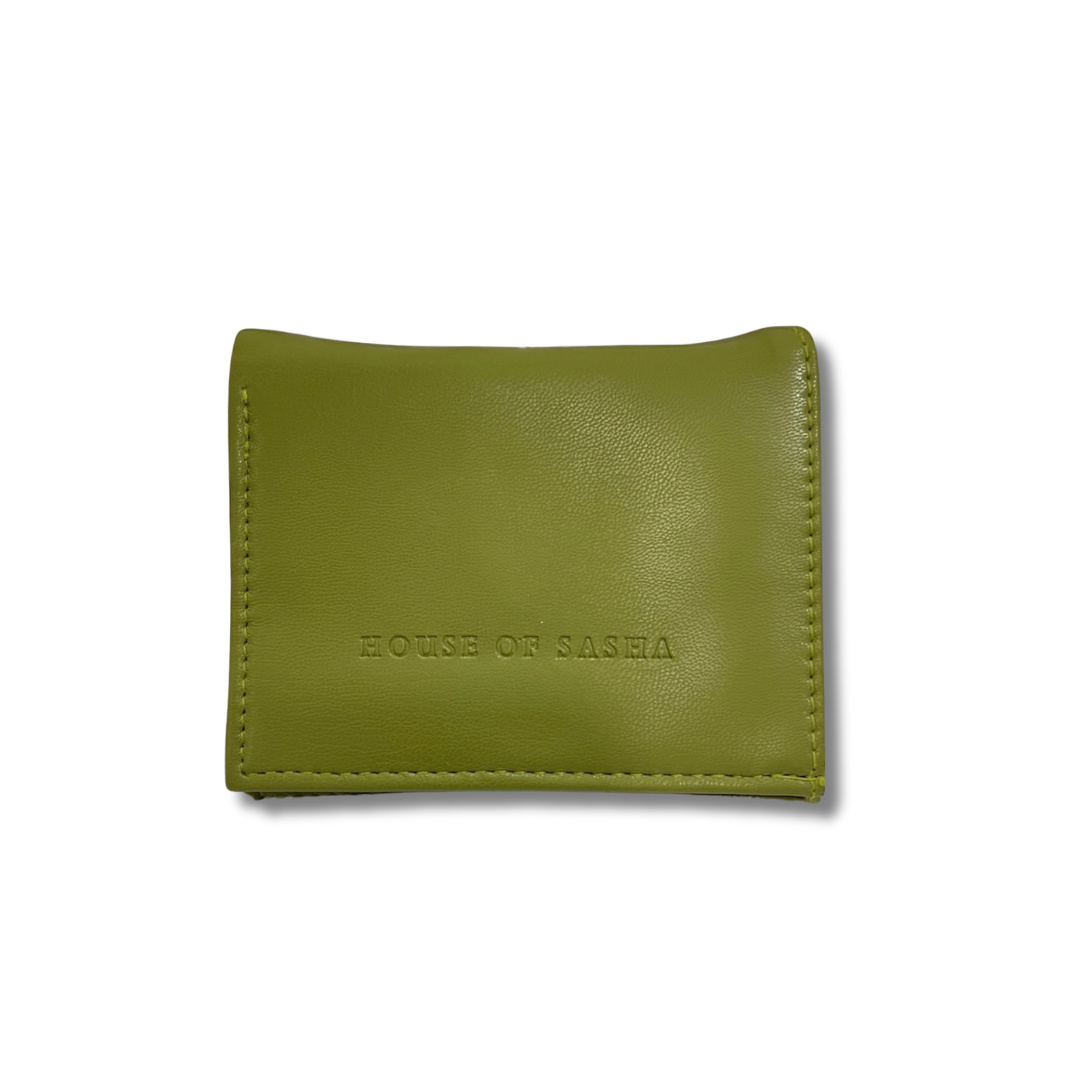 Olive Mini Wallet with Sling