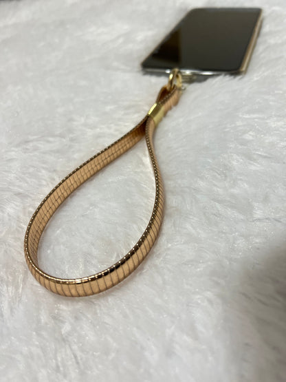 Metallic Phone Wristlet Lanyard