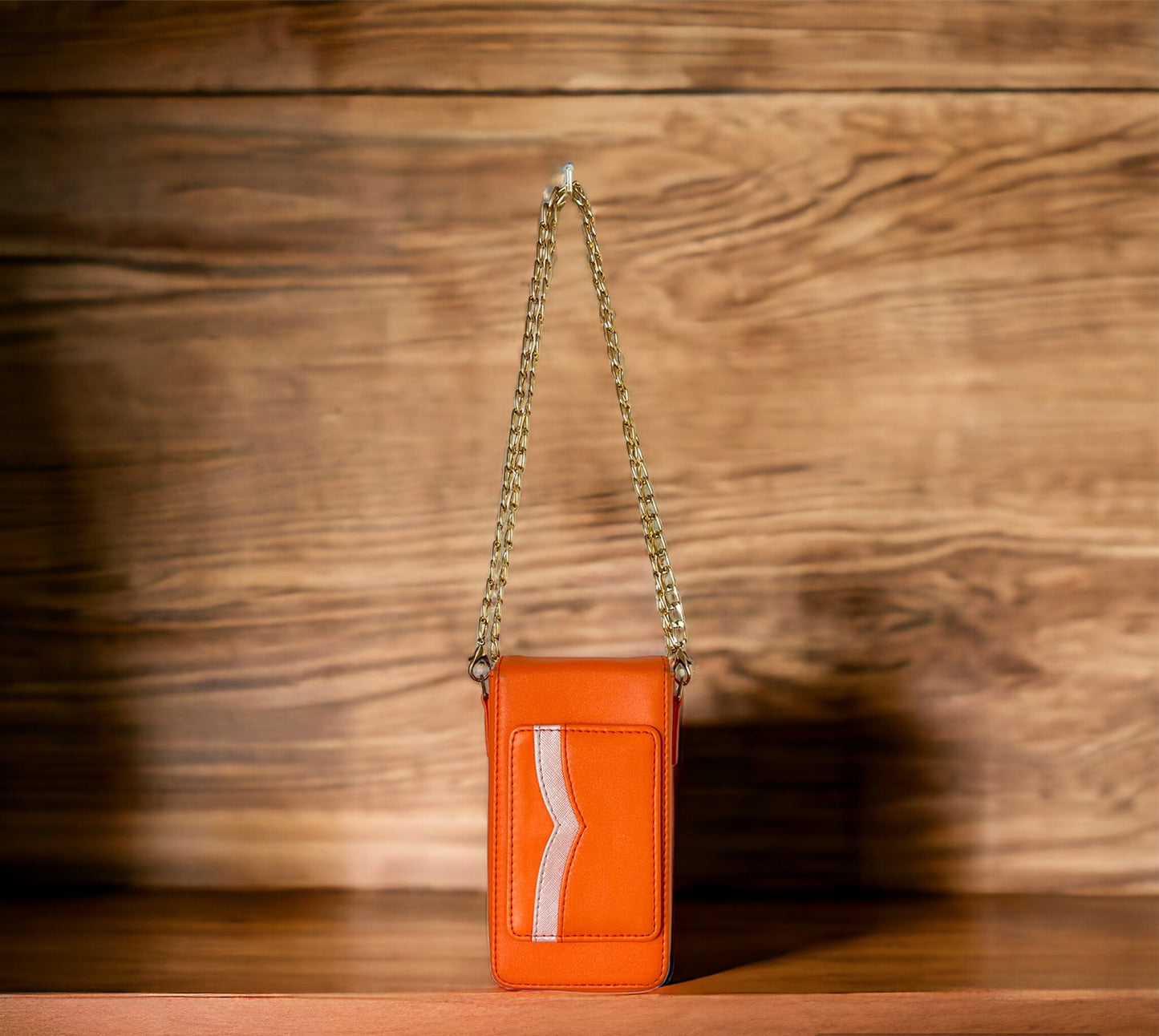 Pop that Orange Phone Bag with Detachable Card Holder