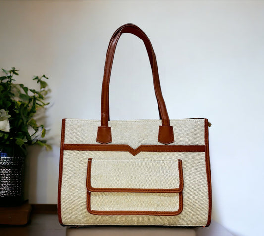 The Daily Runner Tote Bag (Mid) - Tan